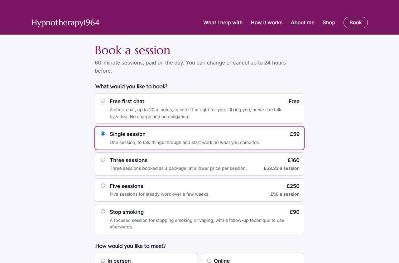 Online booking we built